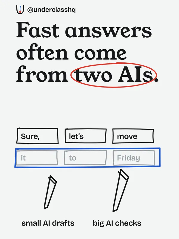 Fast answers often come from two AIs.